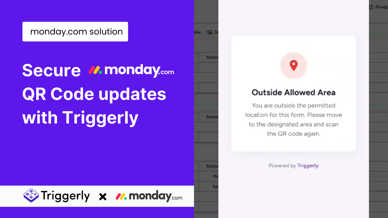 secure monday.com qr code updates