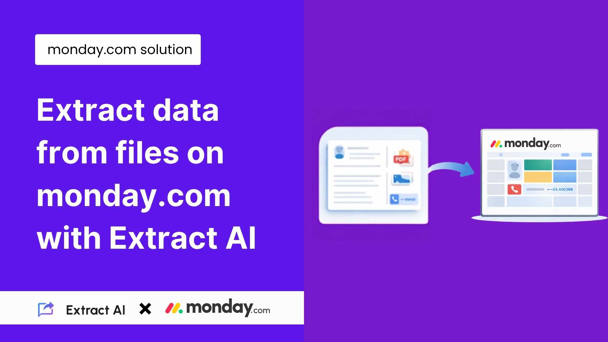 Extract data from files on monday.com with Extract AI